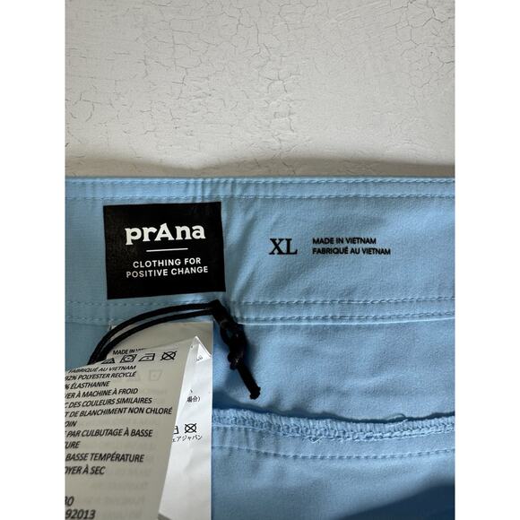 Prana Board Shorts Women Xl Light Blue Schaffie Swim Beach Surf New Swimwear - Picture 7 of 10
